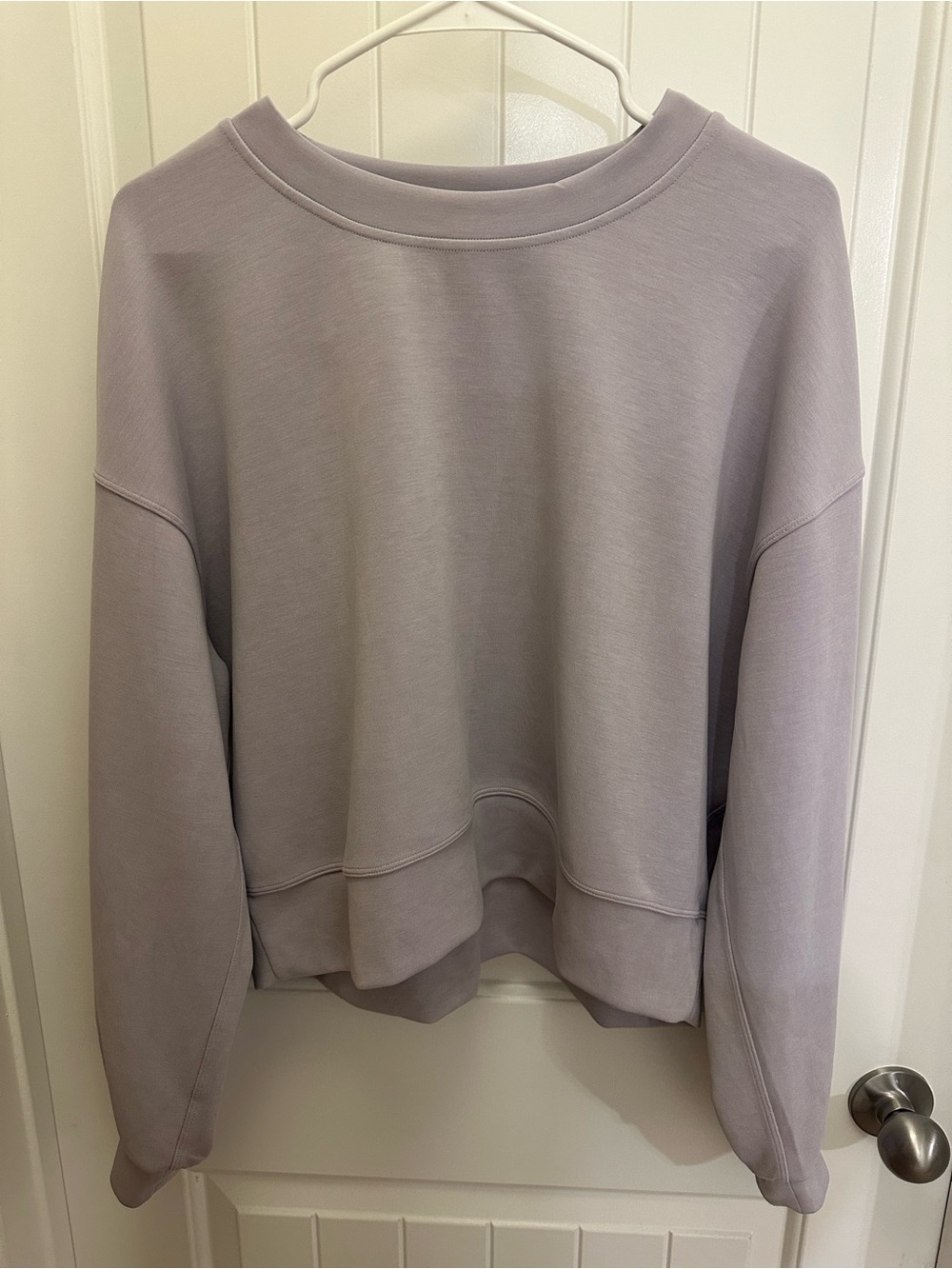Lululemon Softstreme Perfectly Oversized Cropped Crew - Light Purple
